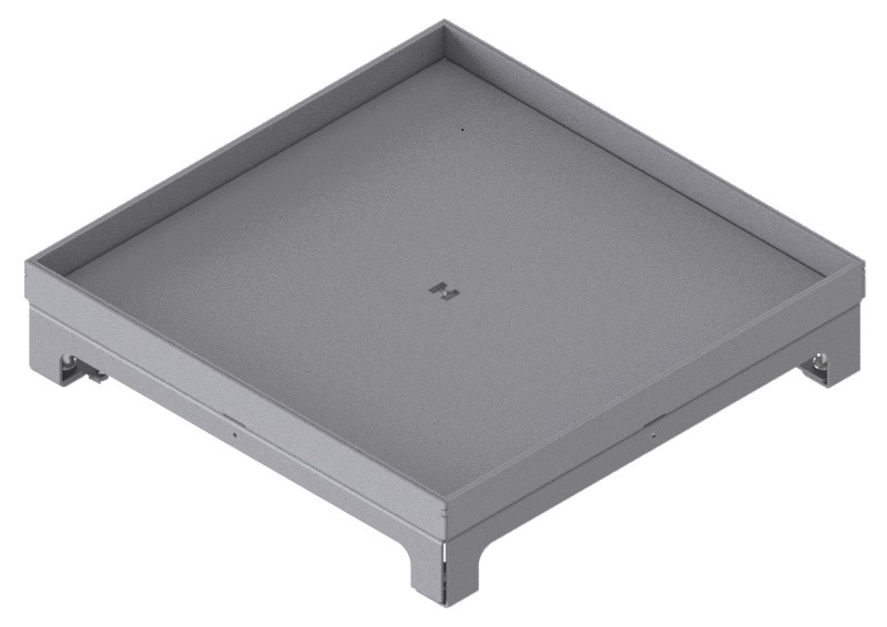 Produktbild UBD 324 205  -  Unterflur-Bodendose UBD 320 inkl. Blinddeckel mit Kante, geschlossen, und 20mm Vertiefung